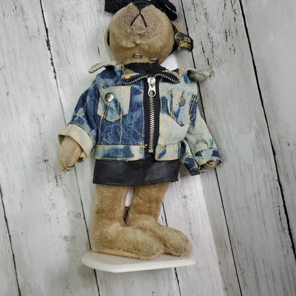Vintage 1980's Pickford Bears Ltd ROXY PLUSH Brass Button Bears